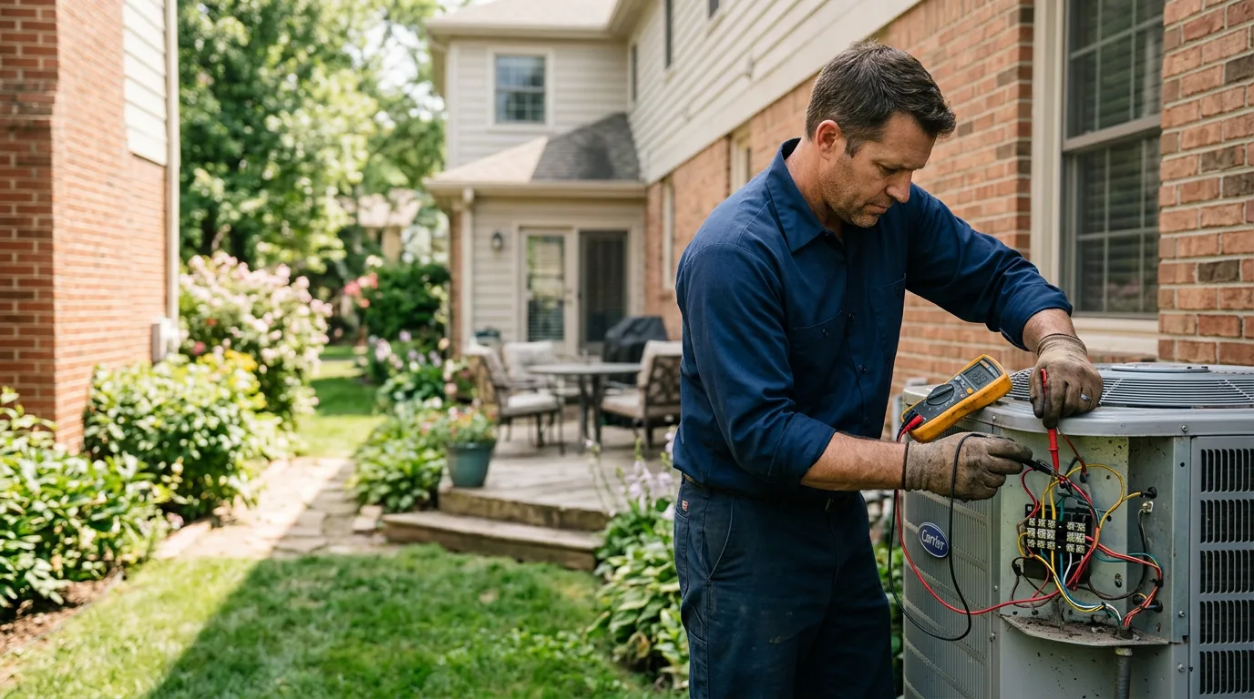 HVAC technician working near Wiley, CO